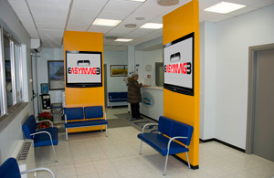 Example of installation in a sanitary