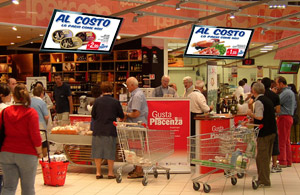 Esempio di installazione in un supermercato